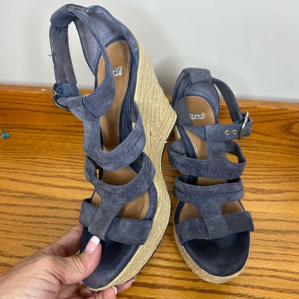 Ugg WOMEN Size 9 UGG LAURI 1000403/NGHT SANDALS Suede - Picture 3 of 12